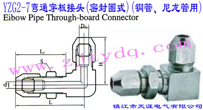 YZG2-7��ͨ������^(�ܷ�Ȧʽ)(�~������������)Elbow Pipe Through-board Connector